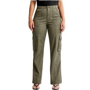 Olive Green Abercrombie and fitch Love Curve Cargo Pants (0-25)